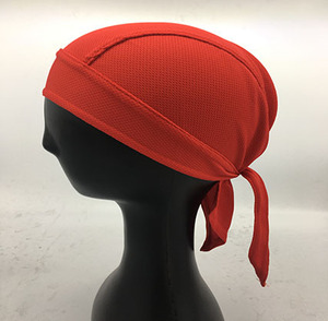 高品質カスタムロゴ高弾性サイクリングドゥーRAGスカルバンダナヘッドラップ通気性ヘルメットライナー - Product Image 6