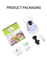 Caméra de sécurité sans fil Care Cam Pro Wifi, prix d'usine, trois antennes, audio bidirectionnel et vision nocturne, détection de mouvement