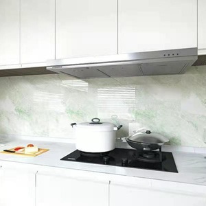 Panneau mural en <span class=keywords><strong>PVC</strong></span> moderne à effet marbre brillant, panneau mural en marbre, feuille de marbre, motif géométrique, installation par collage, imperméable - Product Image 3