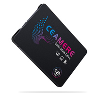 قرص صلب SSD من CeaMere بسعة 2 تيرابايت وحجم 2.5 بوصة، SATA3، لتطبيقات سطح المكتب والخوادم، مع تغليف للبيع بالتجزئة وهيكل معدني