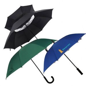 ร่มพร้อมผ้าไนลอนคาเนสสองชั้นขนาดเส้นผ่าศูนย์กลาง140ซม. สำหรับโฆษณาของขวัญทางธุรกิจออกแบบได้ตามที่ต้องการ - Product Image 1