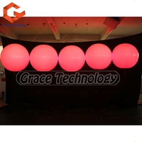 Ballon lumineux LED gonflable, décoration de ballon gonflable, trépied gonflable pour exposition publicitaire