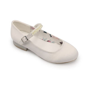 Chaussures Mary Jane à talon bas pour fille, chaussures de princesse, chaussures de fête blanches pour enfants, chaussures de mariage - Product Image 1