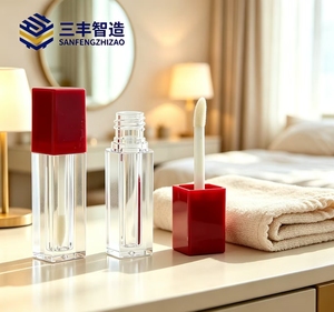 Envase de Plástico PETG de Alta Calidad para Brillo Labial, Tubo Vacío para Bálsamo Labial, Tapa de Rosca para Almacenamiento de Lápiz Labial Líquido, Envase de Belleza - Product Image 3