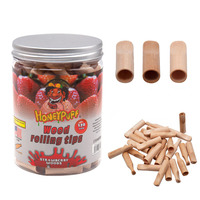 Logo personnalisé saveur mixte 10.5*34mm bouts de filtre en bois de bouleau accessoires de magasin de cigarettes