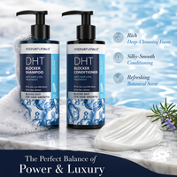 Ensemble Shampoing et Après-Shampoing Bloqueur de DHT à l'Huile de Romarin pour la Croissance des Cheveux, Kit Anti-Chute à la Biotine et au Palmier Nain pour Cheveux Fins OEM/ODM