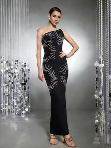 Robe d'Élégante <span class=keywords><strong>et</strong></span> de Demoiselle d'Honneur, Silhouette Fourreau, Style Bandage, pour <span class=keywords><strong>Occasion</strong></span> Spéciale, sur Mesure - Product Image 5