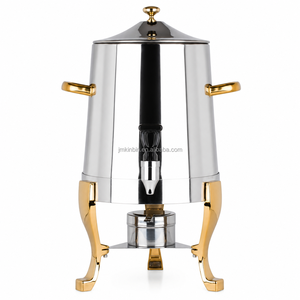 Dispensador de Bebidas de Acero Inoxidable Chapado en Oro de 13L, Dispensador Comercial de Café, Té y Jugos, Servidor de Bebidas Calientes para Buffet y Catering - Product Image 1