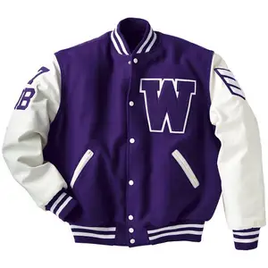 Mens Fashion Varsity Jacket Causal Slim Fit Bomber Baseball Jackets