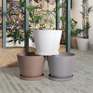 工場価格 プラスチック製植木鉢 様々な色 屋外 家庭菜園用 プラスチックプランター - Product Image 3