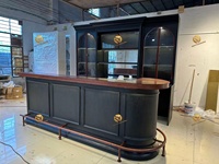 Comptoir de bar pub vintage Design de bar en sous-sol Comptoir à boire commercial personnalisé