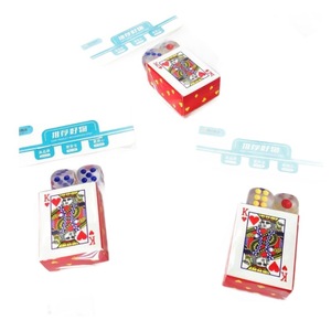 Mini Poker <b>Dice</b> <b>Set</b> Small Playing Cards Educational Game Toy For Kids Parent Child Activity 3-14 Years Old Unisex - Product Image 3