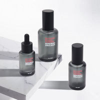 Flacon en verre rond pour soins de la peau de 30 ml, 50 ml, 100 ml, avec pompe, compte-gouttes, bouchon jaune, ambre, rose, flacon pour émulsion cosmétique, sérum, logo personnalisé