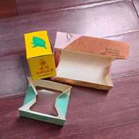 Boîte en carton écologique portable et légère sur mesure avec fenêtre transparente pour l'emballage des produits