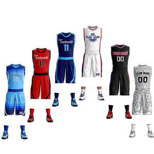 Reversible gewohnheit gestickte trikots basketball - Product Image 6