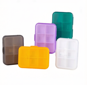 Pastillero Portátil en Forma de Cruz con 6 Compartimentos, Organizador Semanal de Pastillas, Pastillero Compacto de Plástico para Medicación Diaria - Product Image 3
