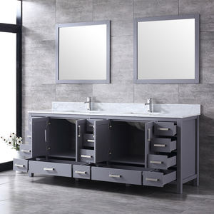 Vasque double de 84 pouces, meuble de salle de bain moderne haut de gamme, écologique, lavabo en céramique, résistant à l'eau, caractéristiques pour hôtel, entrepôt - Product Image 5