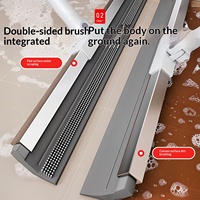 Balai et raclette chinois double usage en PP, modèle A26BBS051, pour le nettoyage, le balayage et le séchage des sols de salle de bain
