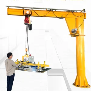 Guindaste de lança de 3 eixos para serviço pesado Gambar Spesifikasi Guindaste de lança cantilever industrial 20 Ton 4 Ton Guindaste de lança