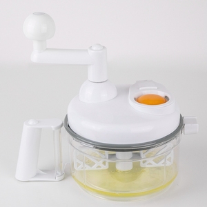Multi-function Manual Hand Crank <b>Vegetable</b> <b>Chopper</b> Food Mincer Mixer with Transparent Bowl <b>for</b> Household Kitchen Use - Product Image 3
