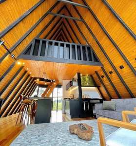 Maisons préfabriquées en vente chaude Maisons en <span class=keywords><strong>A</strong></span> Maisons triangulaires Villas de luxe préfabriquées - Product Image 6