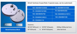 בלוקים לבדיקת קשיות HRC HRA HRB עבור רוקוול, ברינל, ויקרס בלוק בדיקת קשיות כיול סטנדרטי - Product Image 4