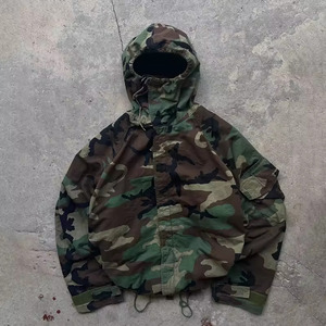 OEM <b>Camo</b> <b>Windbreaker</b> Jacket Lightweight Windproof Polyester Cotton Outdoor Jacket Camouflage Hiking Streetwear Men Hooded Jacket - Product Image 1