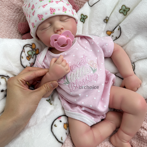 Poupée Bébé Reborn Réaliste Loulou de 50 cm pour Prématuré, Corps Entier en Silicone Souple, pour Fille et Garçon avec Tétine, Soulage l'Anxiété - Product Image 3