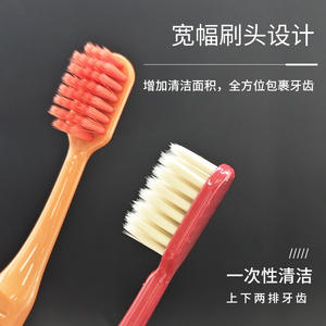 Haochi Liangpin – Lot de 12 brosses à dents jetables mensuelles à poils souples, tête large arc-en-ciel ultra-fine pour adultes et famille - Product Image 4
