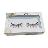 Boîte d'emballage en carton recyclable finition mate avec fenêtre pour cosmétiques cils, soins de la peau, shampoings, cadeaux, impression offset et gaufrage