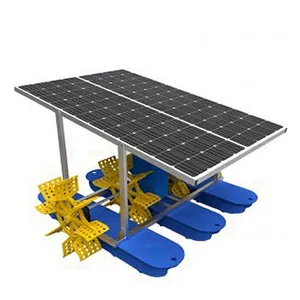 Best quality aquaculture pond aerator solar paddle wheel on sale