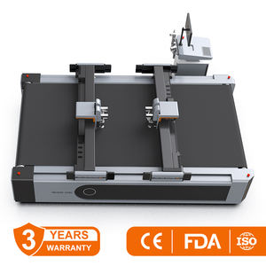 高速革生地CNCフラットベッドカッターデジタルナイフプロッタ靴用家具作り - Product Image 2