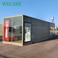 WECARE Bar-restaurant mobile en conteneur maritime préfabriqué sur mesure, kiosque de café en conteneur maritime avec cuisine à vendre