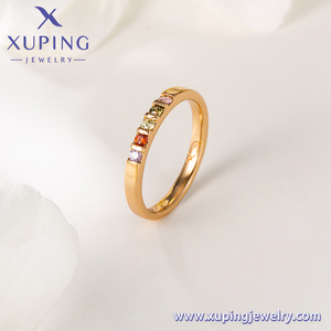 Joyería XUPING al por Mayor 2025 <span class=keywords><strong>CoCreate</strong></span> Anillo de Moda para Mujer de Cobre Chapado en Oro con Circonita Cúbica Sintética Más Vendido - Product Image 3