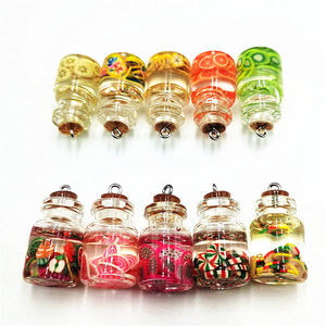 Mini abalorios creativos con diseño de comida en colores variados para llaveros, pendientes, pulseras, collares y colgantes, ideales para regalo. - Product Image 5