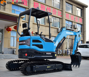 Mini-excavatrice sur chenilles de 2,5 tonnes, diesel, neuve, homologuée CE EPA EURO 5, vente en gros d'usine, micro-excavatrice de jardin. - Product Image 2