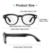 Lunettes Intelligentes IA avec Caméra et Audio, Prise en Charge Photo/Vidéo/Audio, Assistant IA/Traduction IA avec ChatGPT pour Hommes et Femmes