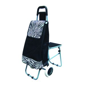 Chariot de <span class=keywords><strong>courses</strong></span> pliable réutilisable de haute qualité à 6 roues avec siège pour escaliers - Product Image 1
