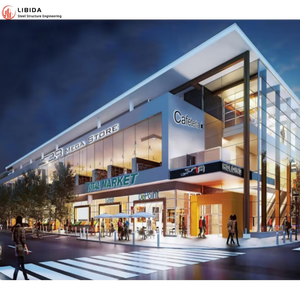 حل فعال من حيث التكلفة لهيكل فولاذي بإطار بوابة عالي الجودة لمراكز التسوق - Product Image 2
