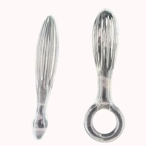 Fabriek Gratis Ontwerp <span class=keywords><strong>Sexy</strong></span> Volwassen Anale Plug Butt Glas <span class=keywords><strong>Dildo</strong></span> Zacht 100% Waterdicht Transparant Voor Vrouwen - Product Image 6