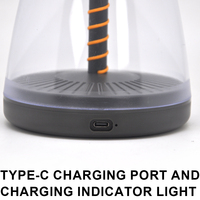 Veilleuse LED à gradation tactile rechargeable avec lueur douce et charge USB de type c pour la lecture à domicile dans la chambre à coucher