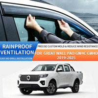 Déflecteurs de Vitres pour Voiture, Accessoires Auto, Pare-Soleil et Pluie pour Great Wall Pao GW4C GW4D 2019-2025