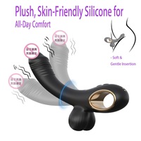 Vibromasseur féminin, baguette vibrante rechargeable avec écran numérique, masseur portable à 10 modes de vibration, jouet sexuel pour adultes