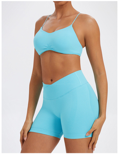 Conjuntos Deportivos de Yoga de 4 Piezas con Compresión Sin Costuras, Top de Manga Larga Ajustado, <span class=keywords><strong>Ropa</strong></span> Deportiva para <span class=keywords><strong>Mujer</strong></span> para Correr al Aire Libre - Product Image 6