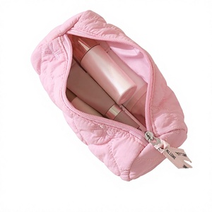 Bolsa de Maquillaje Portátil, Impermeable, de Poliéster Ecológico, Ligera, Acolchada, de Pequeña Capacidad, Organizador de Cosméticos, Estuche de Viaje - Product Image 4