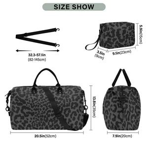 Wholesale Large Capacity New Styles Customs logo Fashion 2 Set Travel Bag Storage Bag Duffel Travel Bag Duffel Gym - Product Image 3