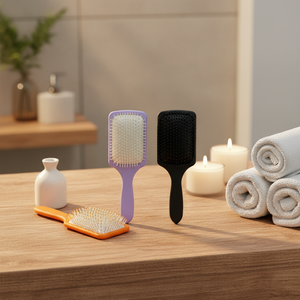 Cepillo Desenredante <span class=keywords><strong>para</strong></span> Cabello con Logotipo Personalizado, Cepillo de Masaje <span class=keywords><strong>para</strong></span> Cabello, <span class=keywords><strong>para</strong></span> Mujeres, Color Rosa, Cepillo de Cabello de Lujo - Product Image 1