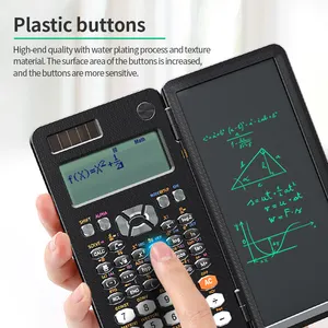 Newyes calculadora de bolso 16, gráfico matemático digital de tela lcd com bloco de escrita