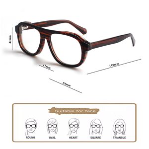 Púrpura Unisex Sunray Fabricantes de moda Alta calidad Diseñador personalizado Lujo Extra grueso Acetato Marco Gafas - Product Image 4