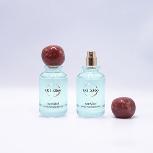 Nouveau populaire cosmétique de luxe 10ml 30ml 50ml <span class=keywords><strong>100ml</strong></span> rond en verre transparent bouteille de <span class=keywords><strong>parfum</strong></span> haut de gamme personnalisé avec pompe de pulvérisation couvercle sphérique - Product Image 2